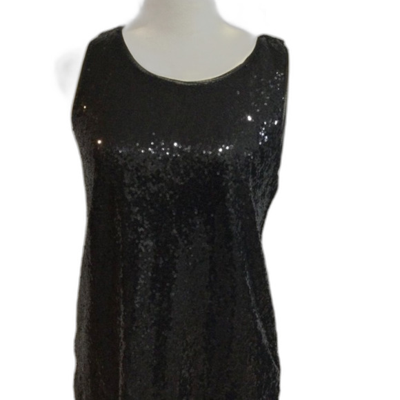 Fashion Tank Top Women’s Size Medium Color Black Sequence - Picture 13 of 13
